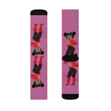 Load image into Gallery viewer, R_RH Pink Caricature Sublimation Socks
