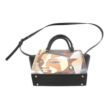 Load image into Gallery viewer, R&amp;RH Abstract Brown Handbag Rivet Shoulder Handbag
