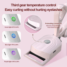 Load image into Gallery viewer, Electric eyelash curler three speed temperature portable
