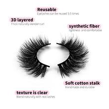 Load image into Gallery viewer, 10 Pairs Of Messy Thick Imitation Mink Hair False Eyelashes 3D Stereo Realistic European And American Fried Hair False Eyelashes
