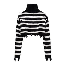 Load image into Gallery viewer, Woman Turtleneck Knitted Sweater Women Autumn Winter Long Sleeve Knit Cropped Sweaters For Women
