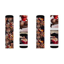 Load image into Gallery viewer, R_RH Red Caricature Sublimation Socks
