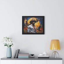 Load image into Gallery viewer, R_RH The Man and Owls  Framed Horizontal Poster
