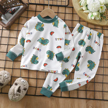 Load image into Gallery viewer, Boys Girls Pajama Sets Cartoon Print Long Sleeve Cute T-Shirt Tops with Pants Toddler Baby Spring Autumn Sleeping Clothes
