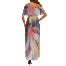 Load image into Gallery viewer, R&amp;RH Women&#39;s Flowers Off Shoulder Boat Neck Dress
