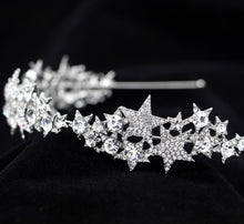 Load image into Gallery viewer, Star Crown New Hair Band Wedding Hair Accessories Bridal Jewelry
