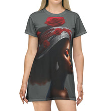 Load image into Gallery viewer, R&amp;RH Vivid Rose T-Shirt Dress
