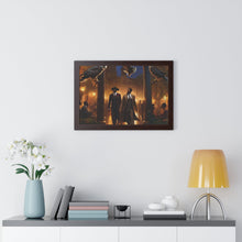 Load image into Gallery viewer, Club of Owls Framed Horizontal Poster
