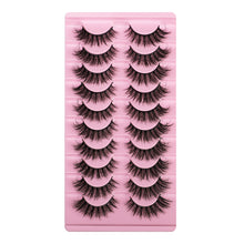 Load image into Gallery viewer, 10 Pairs Of Messy Thick Imitation Mink Hair False Eyelashes 3D Stereo Realistic European And American Fried Hair False Eyelashes
