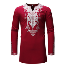 Load image into Gallery viewer, Mens long sleeve african style shirt
