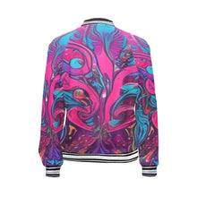 Load image into Gallery viewer, R&amp;RH Abstract Bomber Jacket for Women
