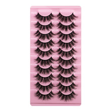 Load image into Gallery viewer, 10 Pairs Of Messy Thick Imitation Mink Hair False Eyelashes 3D Stereo Realistic European And American Fried Hair False Eyelashes
