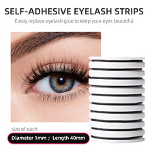 Load image into Gallery viewer, 10 Packs Of Self-Adhesive Eyelash Strips Waterproof And Sweat-Proof With Transparent Self-Adhesive Jelly Strips For Any Eyelashes
