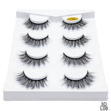 Load image into Gallery viewer, 5 Pairs 3D Mink Lashes Thickness False Eyelashes
