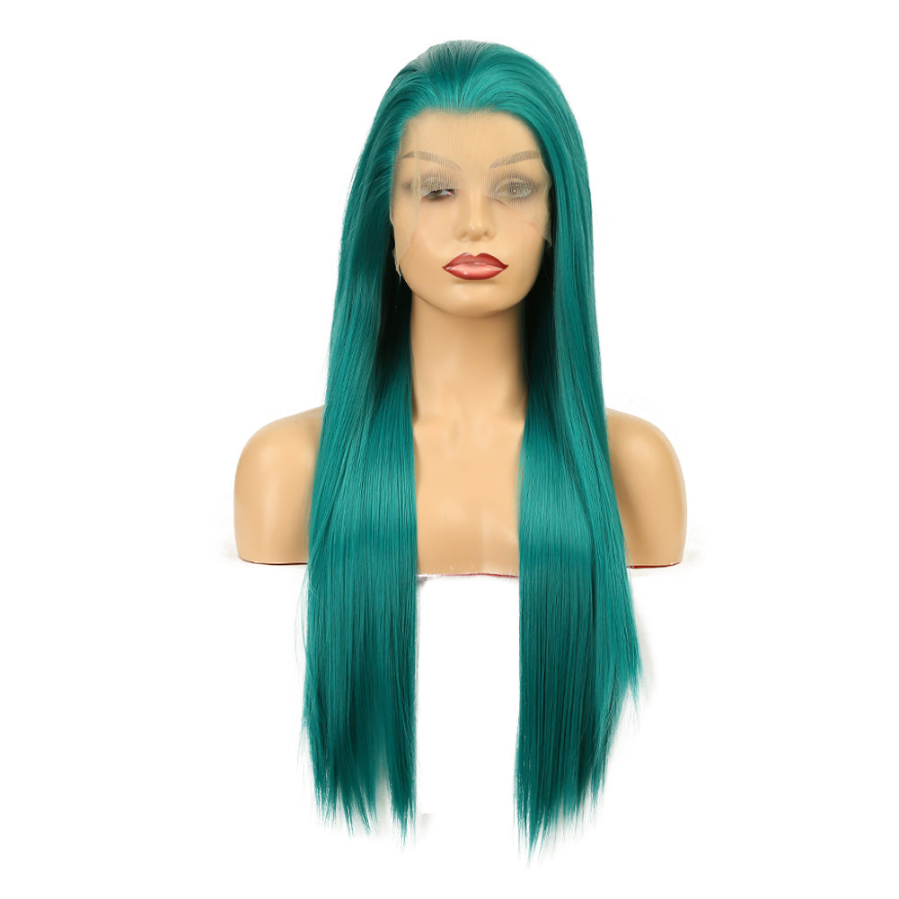 Natural Lace Front Long Straight Wigs