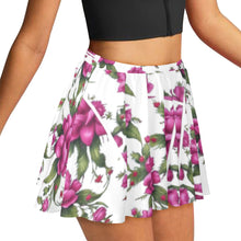 Load image into Gallery viewer, R&amp;RH Fushia Roses Skater Skirt
