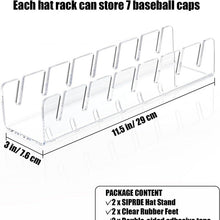 Load image into Gallery viewer, Baseball cap holder home baseball cap rack storage acrylic hat rack
