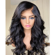 Load image into Gallery viewer, Natural Women&#39;s Front Lace Curly Wigs
