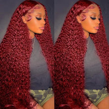 Load image into Gallery viewer, Front lace wig 13x4lace front wigs human hair wig women&#39;s long hair full head cover
