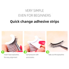 Load image into Gallery viewer, 10 Packs Of Self-Adhesive Eyelash Strips Waterproof And Sweat-Proof With Transparent Self-Adhesive Jelly Strips For Any Eyelashes
