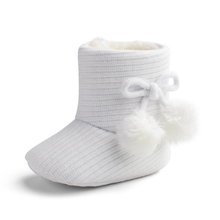 Load image into Gallery viewer, Autumn and Winter Wool ball warm Baby Shoes Soft Bottom Toddler Shoes
