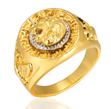 Load image into Gallery viewer, Men Lion Gold Championship Rings
