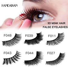 Load image into Gallery viewer, Explosive 3D Mink Hair False Eyelashes Curled Soft Slender Three
