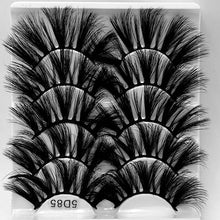 Load image into Gallery viewer, 5D 25mm 5 Pairs Mink Eyelashes Multi-Layer Lengthening Thick Thickened False Eyelashes
