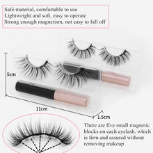Load image into Gallery viewer, 3D Mink Magnetic Eyelashes Waterproof Lasting Magnetic Eyeliner
