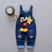 Load image into Gallery viewer, Cartoon Baby Boy Clothes Denim Pants Elastic Waist Trousers Children&#39;s Jeans
