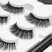 Load image into Gallery viewer, Magnetic Eyelashes Eyeliner Eyelash Curler Set5 Magnet Natural
