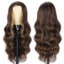 Load image into Gallery viewer, Women&#39;s Front Lace With Long Curly Hair High-Temperature Headset Silk Wigs
