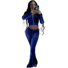 Load image into Gallery viewer, Women&#39;s Winter Casual Velvet Two Piece Tracksuits
