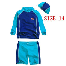 Load image into Gallery viewer, Teenage Boys Sports Two Piece Rash Guard Bathing Swimsuit
