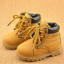 Load image into Gallery viewer, Winter Children&#39;s Boots Girls Boys Plush Martin Boots Casual Warm Ankle Shoes Kids Fashion Sneakers Baby Snow Boots
