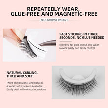 Load image into Gallery viewer, Warm Gel Free Self-Adhesive Three Pair False Eyelashes Exquisite Pure Suit Boxed
