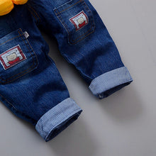 Load image into Gallery viewer, Cartoon Baby Boy Clothes Denim Pants Elastic Waist Trousers Children&#39;s Jeans
