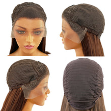 Load image into Gallery viewer, Natural Transition Front Lace Long Straight Wig&#39;s
