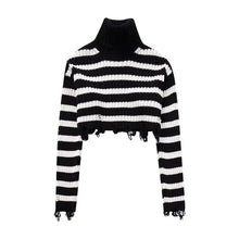 Load image into Gallery viewer, Woman Turtleneck Knitted Sweater Women Autumn Winter Long Sleeve Knit Cropped Sweaters For Women
