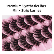 Load image into Gallery viewer, 10 Pairs Of Messy Thick Imitation Mink Hair False Eyelashes 3D Stereo Realistic European And American Fried Hair False Eyelashes
