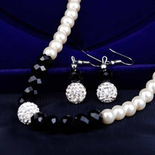 Load image into Gallery viewer, Pearl Jewelry Sets with Earrings, Necklace, and Bracelet
