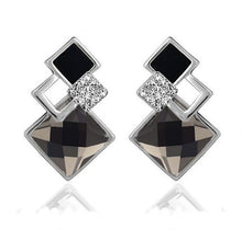 Load image into Gallery viewer, Square Geometry Jewelry Sets Necklace Stud Earrings
