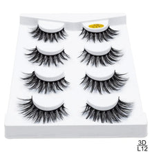 Load image into Gallery viewer, 5 Pairs 3D Mink Lashes Thickness False Eyelashes
