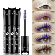 Load image into Gallery viewer, Professional Makeup Mascara Waterproof Quick-drying Eyelash Curling Lengthening Makeup Eyelashes Blue Purple Color Mascara
