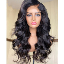 Load image into Gallery viewer, Natural Women&#39;s Front Lace Curly Wigs
