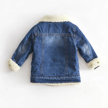 Load image into Gallery viewer, Jacket For Girls Boys Autumn Winter Plus Cashmere Thicken Jeans Coat
