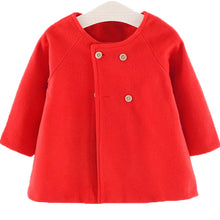 Load image into Gallery viewer, Baby Girl Boys Spring Winter Wool Blends Jacket Coat Clothes Infant Toddler Christmas New Years Costume Blend Clothing Outerwear
