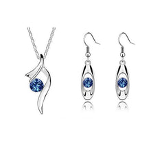 Load image into Gallery viewer, Wedding Jewelry Sets Necklaces Pendants Dangle Earrings
