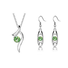 Load image into Gallery viewer, Wedding Jewelry Sets Necklaces Pendants Dangle Earrings
