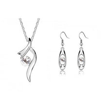 Load image into Gallery viewer, Wedding Jewelry Sets Necklaces Pendants Dangle Earrings
